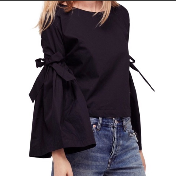 New FREE PEOPLE Long Sleeve Ties Sz M - Picture 3 of 8